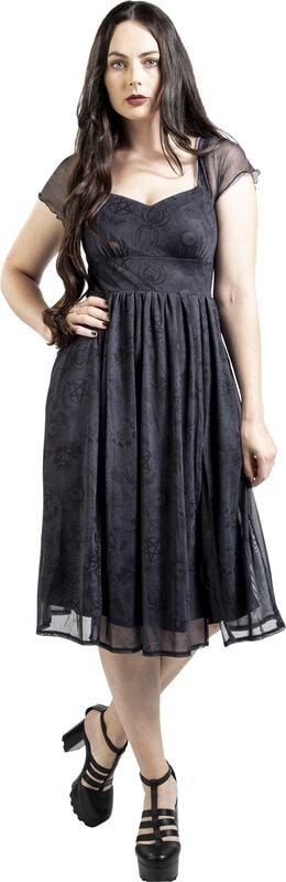 rock revival "Tarot Deck Midi Dress" Midi Dress grey-black by Jawbreaker