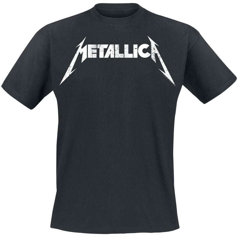 rock revival "Textured Logo" T-Shirt black by Metallica