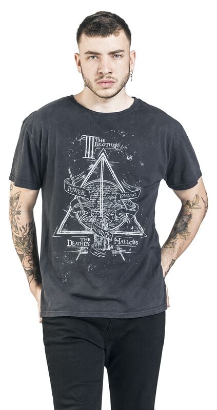 Rock Revival "The Deathly Hallows" T-Shirt Black By Harry Potter