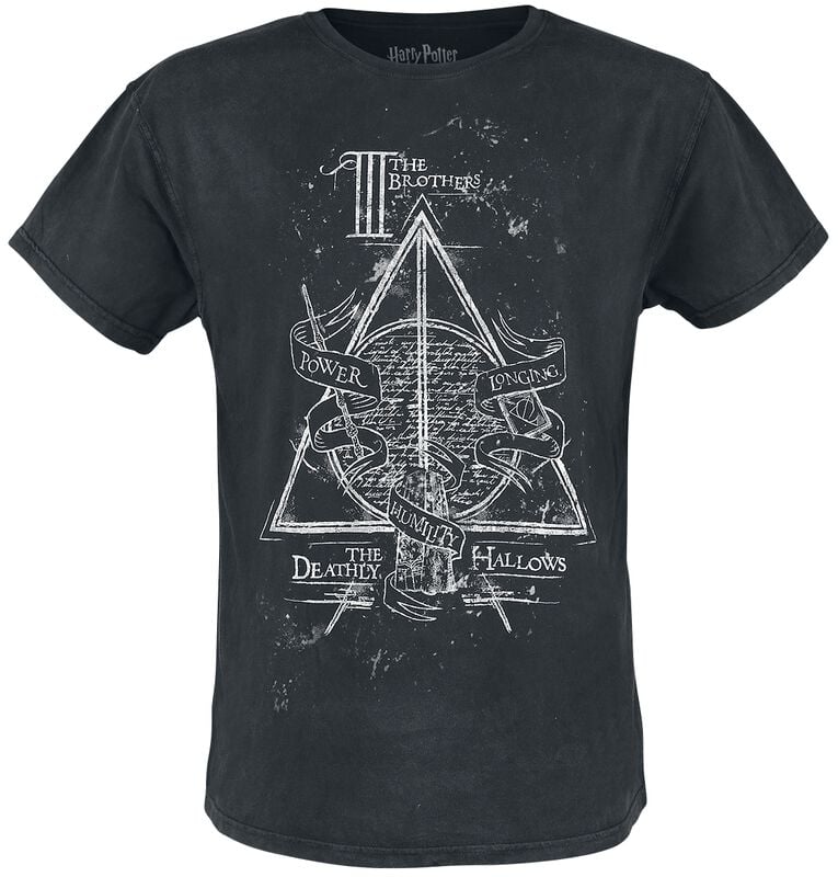 rock revival "The Deathly Hallows" T-Shirt black by Harry Potter