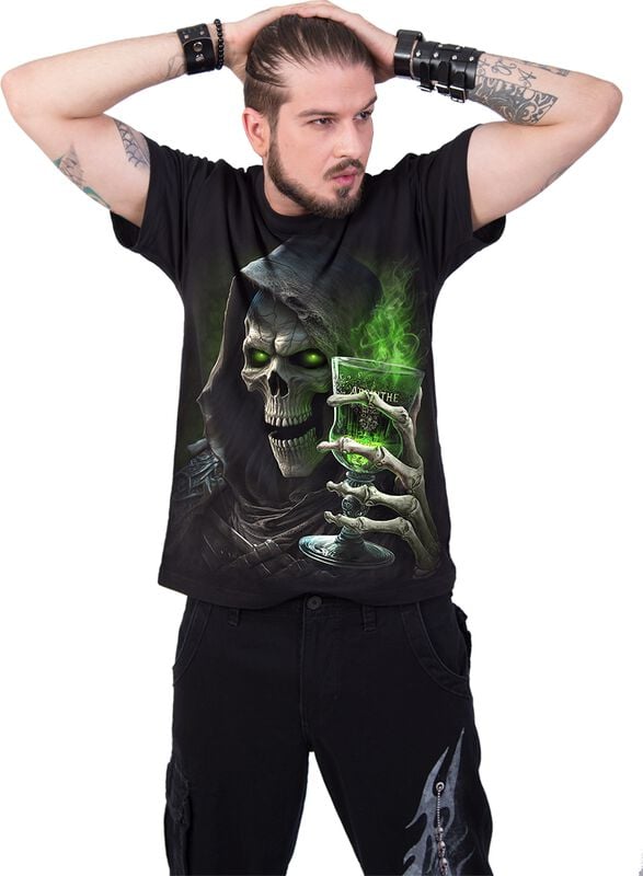 rock revival "The Green Fairy" T-Shirt black by Spiral