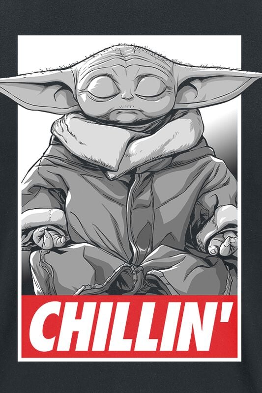 Rock Revival "The Mandalorian - Chillin'" T-Shirt Black By Star Wars
