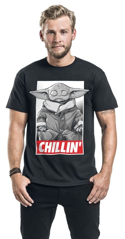 Rock Revival "The Mandalorian - Chillin'" T-Shirt Black By Star Wars