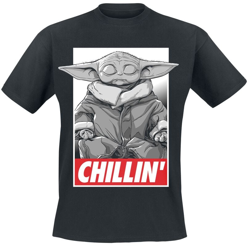 rock revival "The Mandalorian - Chillin'" T-Shirt black by Star Wars