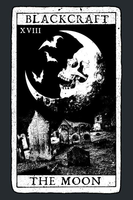 Rock Revival "The Moon Tarot T-shirt" T-Shirt Black By Blackcraft Cult