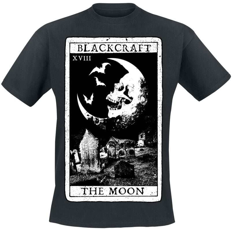 rock revival "The Moon Tarot T-shirt" T-Shirt black by Blackcraft Cult