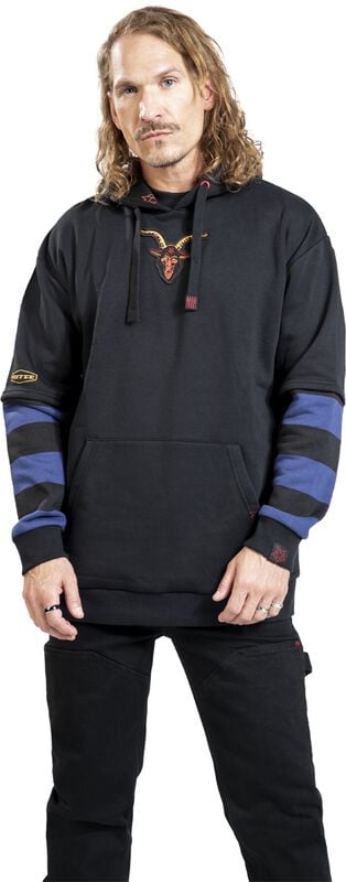 Rock Revival "The Morning Ritual - Oversized" Hoodie Blue-black By Steven Rhodes