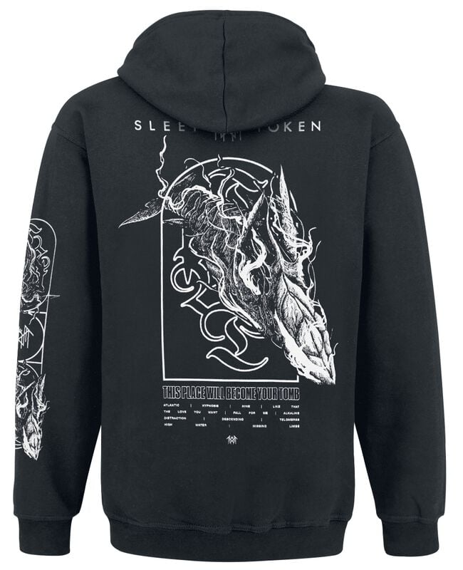Rock Revival "The Place Will Become Your Tomb Whale" Hoodie Black By Sleep Token