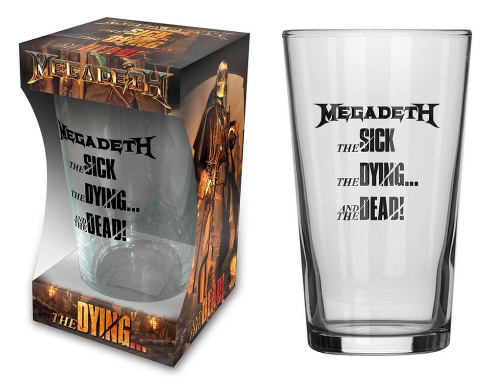 rock revival "The Sick The Dying… And The Dead " Beer Glass transparent by Megadeth