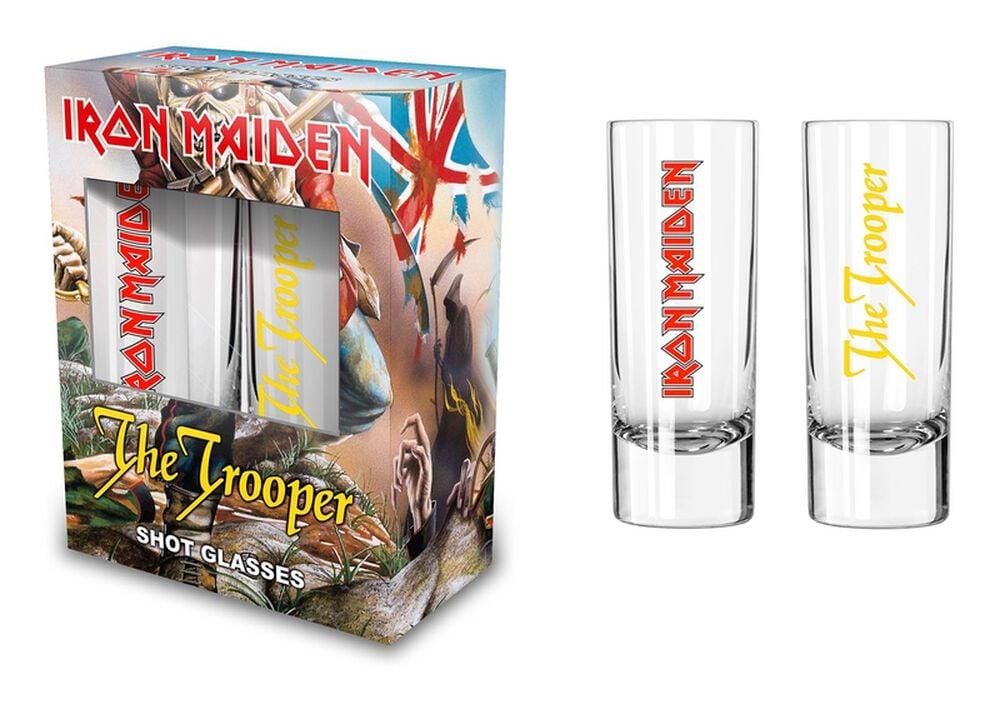 rock revival "The Trooper" Shot Glasses Set transparent by Iron Maiden