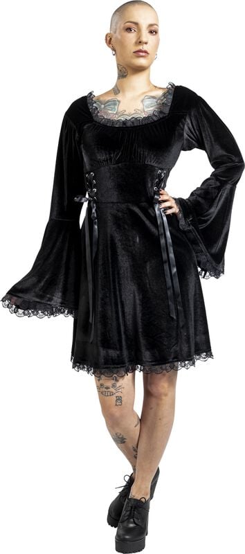 Rock Revival "The Witching Hour" Mini Dress Black By Gothicana By EMP