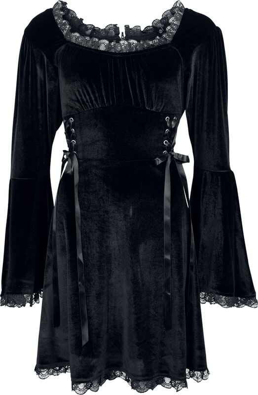 rock revival "The Witching Hour" Mini Dress black by Gothicana by EMP