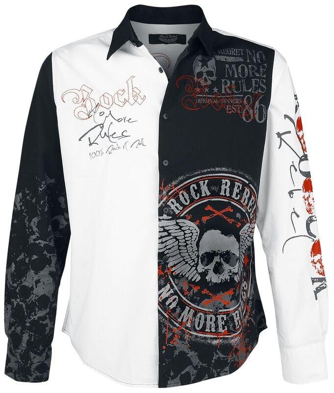 Rock Revival "There Is No Business Like Rock Business" Longsleeve Black-white By Rock Rebel By EMP