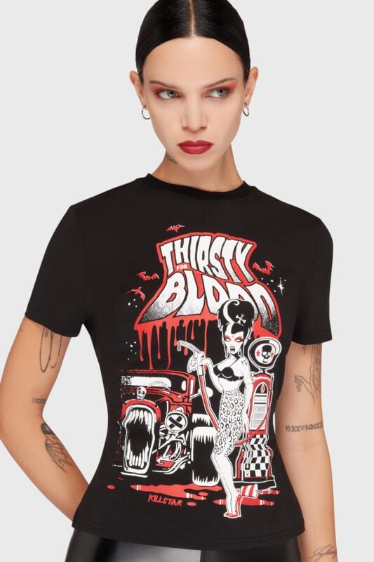Rock Revival "Thirsty Blood T-Shirt" T-Shirt Black By Killstar
