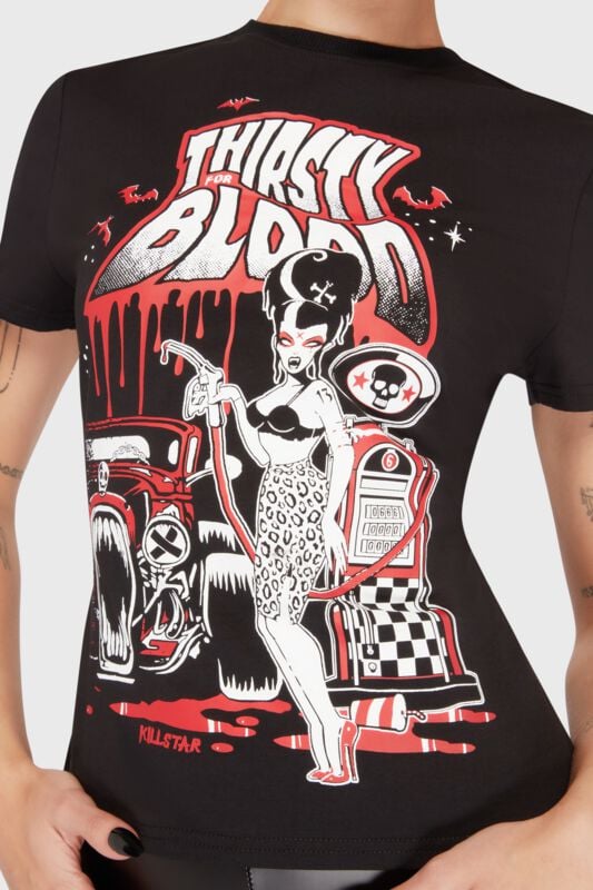 Rock Revival "Thirsty Blood T-Shirt" T-Shirt Black By Killstar