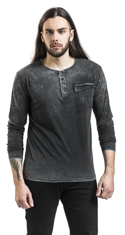 rock revival "Through The Glass" Long-sleeve Shirt black by Black Premium by EMP