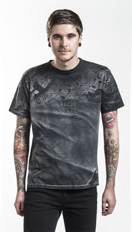 rock revival "Thunderstorm" T-Shirt grey by Outer Vision