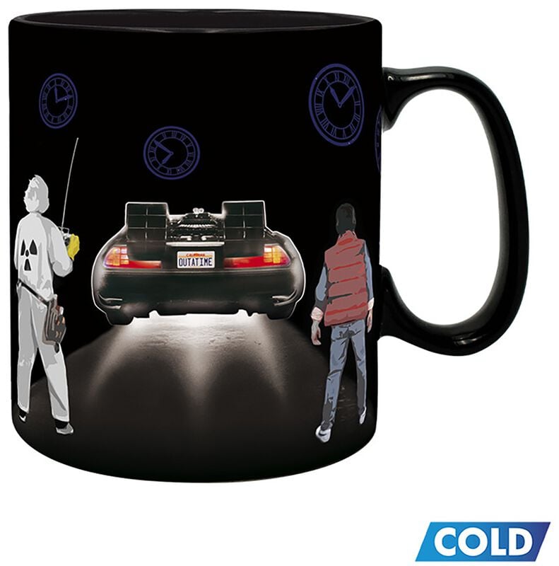 Rock Revival "Time Machine - Heat-Change Mug" Cup Multicolour By Back To The Future