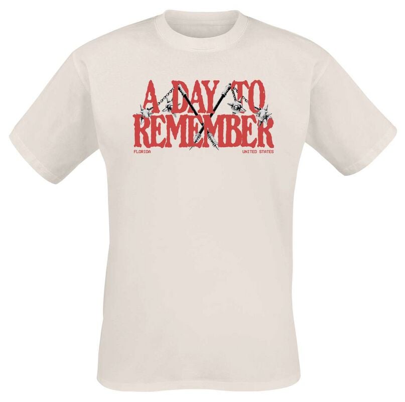 rock revival "To The Death" T-Shirt white by A Day To Remember