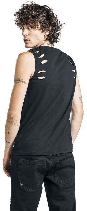Rock Revival "Top With Skeleton Madonna Frontprint" Tanktop Black By Rock Rebel By EMP