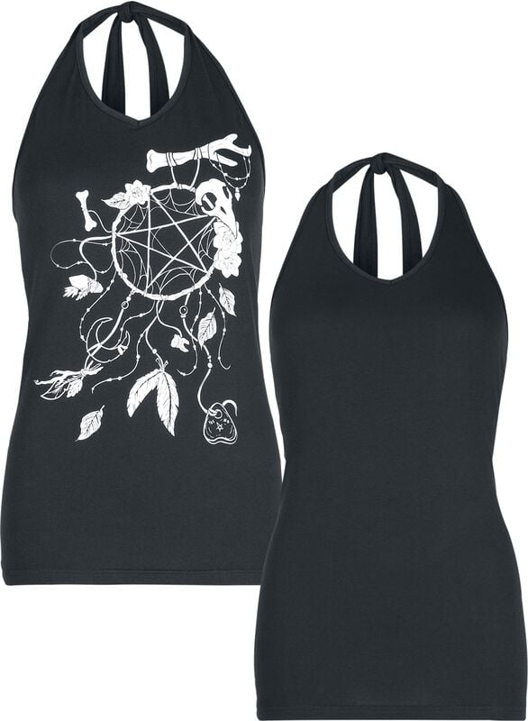 rock revival "Tops double pack" Halternecks black by Gothicana by EMP