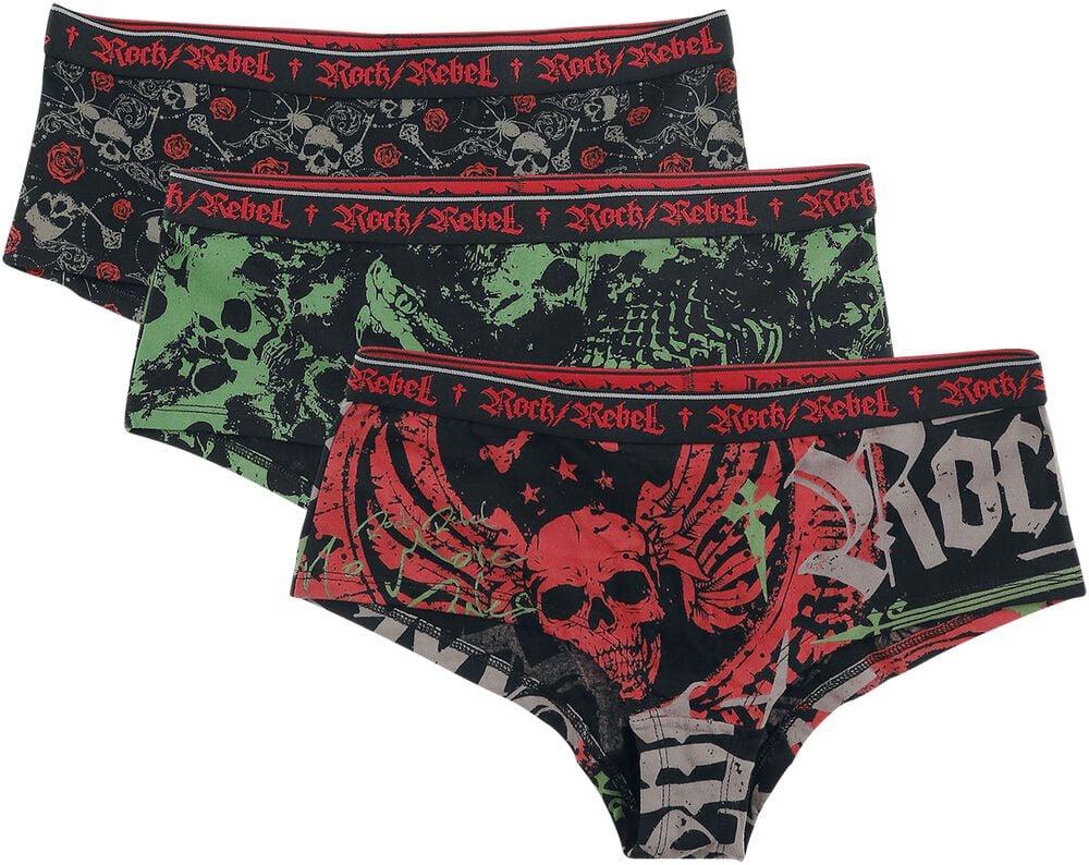 rock revival "Trigger" Panty black by Rock Rebel by EMP