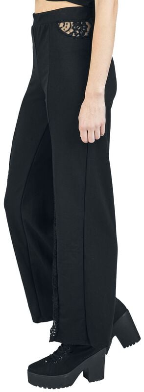 rock revival "Trousers Manresa" Cloth Trousers black by Outer Vision