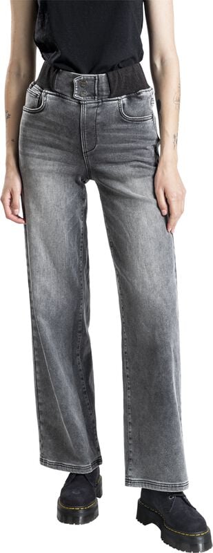 Rock Revival "Trousers With Washed Effect" Jeans Grey By RED By EMP