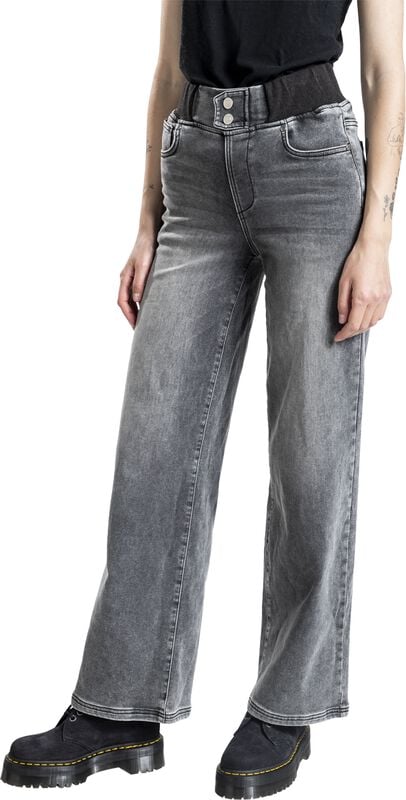 rock revival "Trousers with washed effect" Jeans grey by RED by EMP
