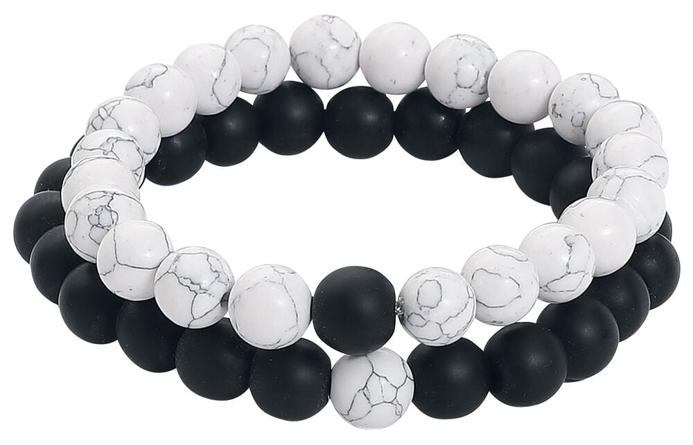 rock revival "Turquoise" Bracelet black-white by etNox