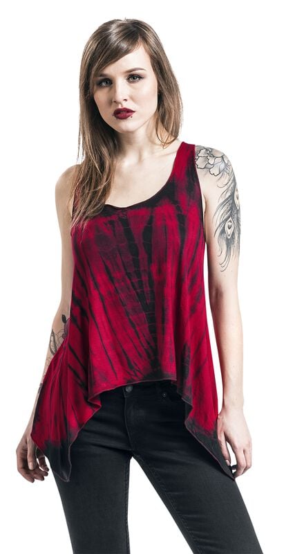 rock revival "Tye Knot Top Red Stripe" Top red by Innocent