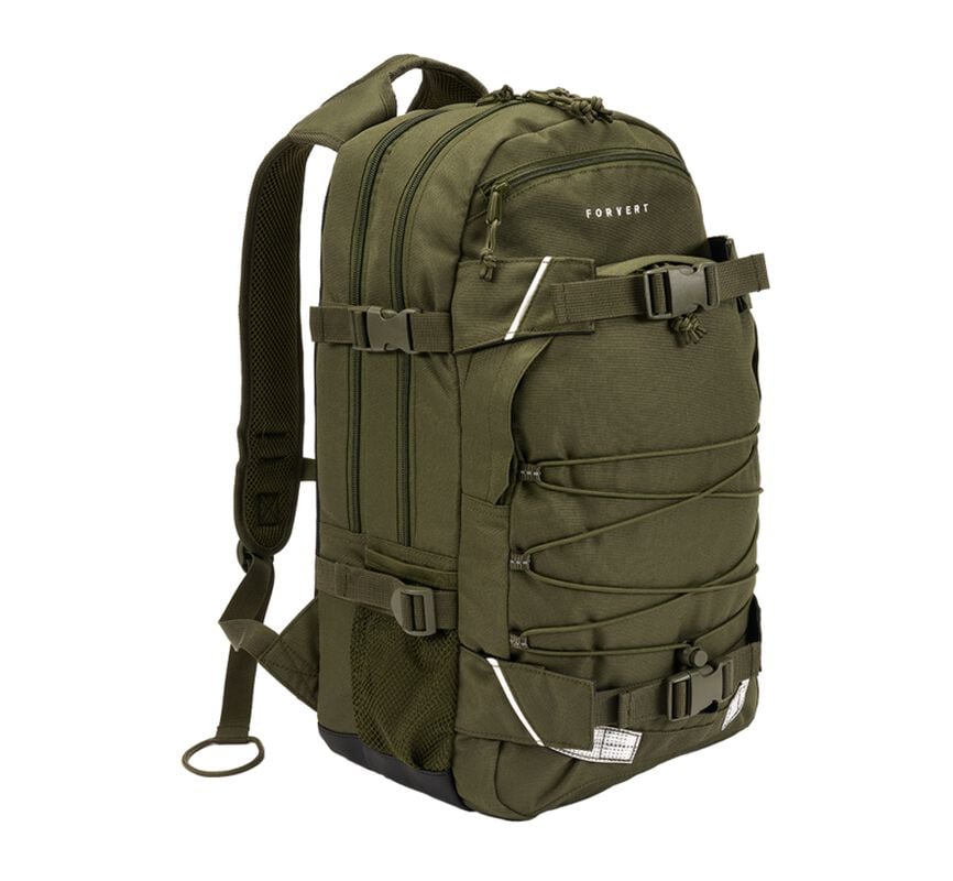 rock revival "Unicolor Laptop Louis" Backpack olive by Forvert
