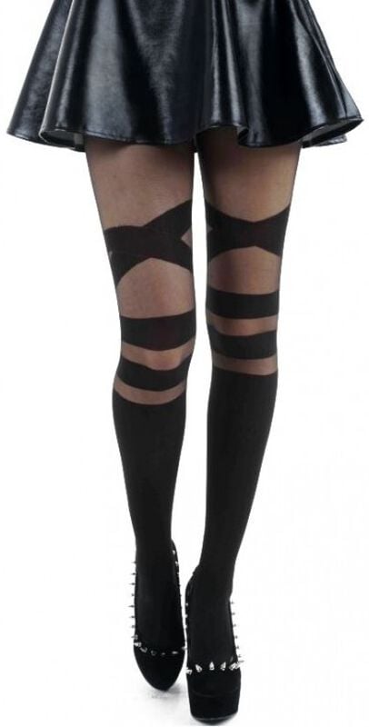 rock revival "V Strap Sheer Tights" Tights black by Pamela Mann