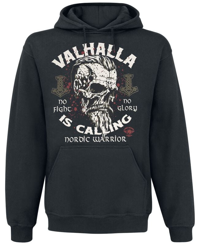 rock revival "Valhalla Is Calling" Hoodie black by Lobo Negro