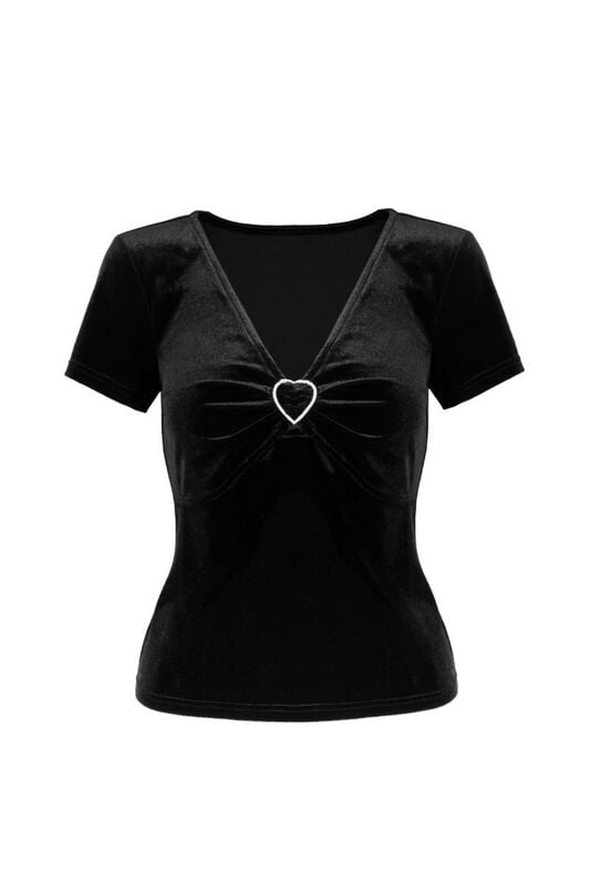 rock revival "Vendome Top" T-Shirt black by Hell Bunny