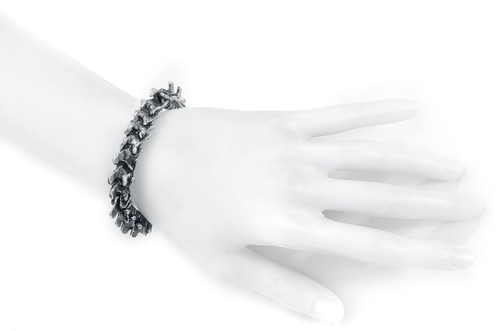 Rock Revival "Vertebrae" Bracelet Silver-coloured By Alchemy Gothic