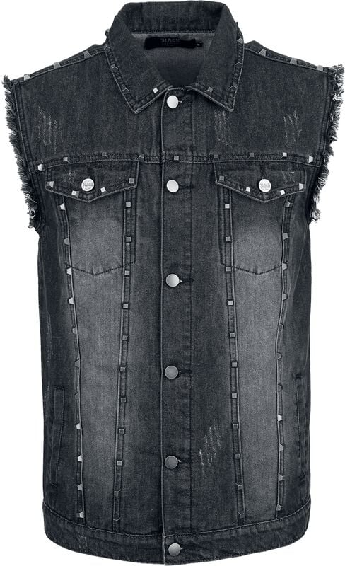 rock revival "Vest with pyramid studs" Vest black by Black Premium by EMP