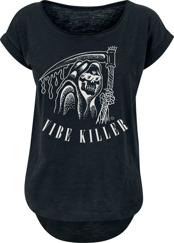rock revival "Vibe Killer" T-Shirt black by Goodie Two Sleeves
