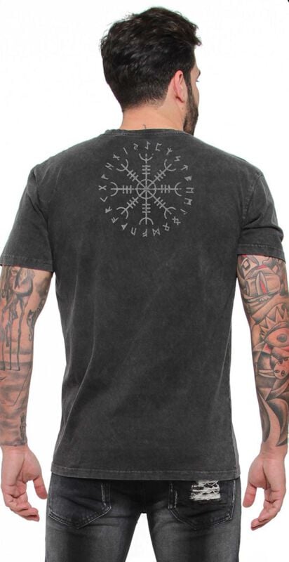 Rock Revival "Viking Crow - Men's T-shirt" T-Shirt Black By Outer Vision