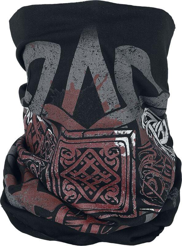 Rock Revival "Viking Hammer Tube Scarf" Loop Scarf Black By Outer Vision