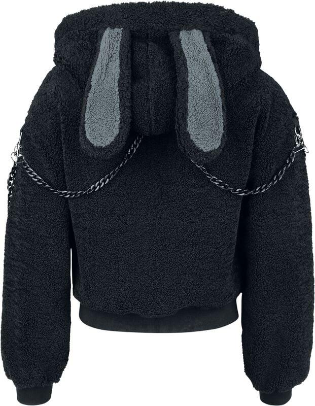 Rock Revival "Vinnie The Bunny Hoodie" Fleece Jacket Black By Banned Alternative