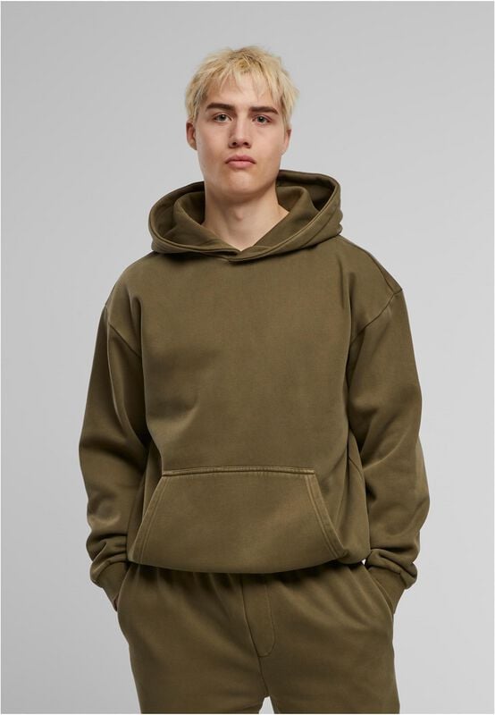 Rock Revival "Vintage Heavy Hoodie" Hoodie Olive By Urban Classics