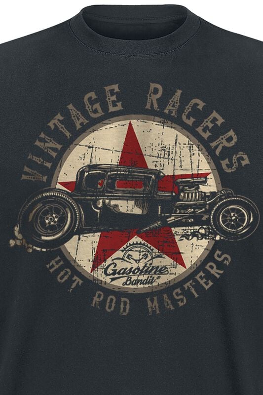 Rock Revival "Vintage Racers" T-Shirt Black By Gasoline Bandit