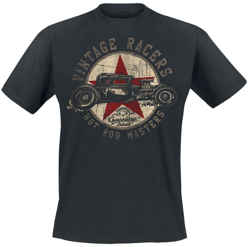 rock revival "Vintage Racers" T-Shirt black by Gasoline Bandit