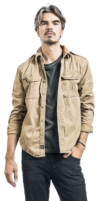 Rock Revival "Vintage Shirt" Longsleeve Camel By Brandit