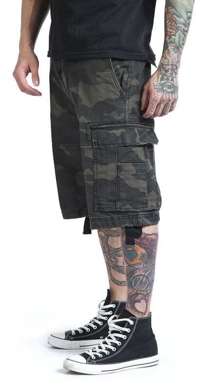 rock revival "Vintage Shorts" Shorts dark camo by Brandit