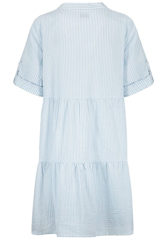 Rock Revival "Volant Dress" Mini Dress Blue-white By Fresh Made