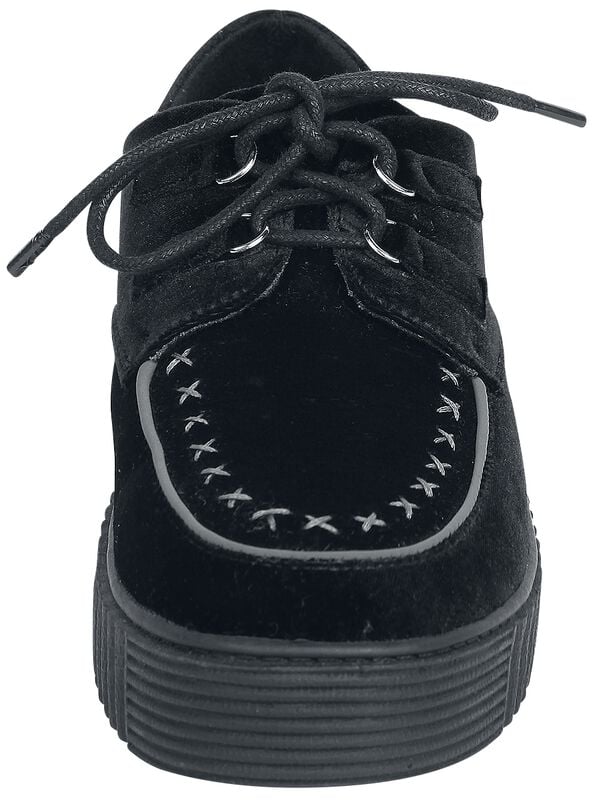Rock Revival "Walk Softly" Creepers Black By Gothicana By EMP