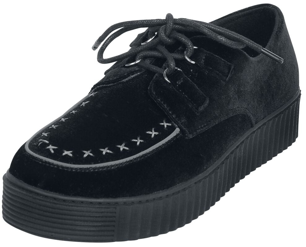 rock revival "Walk Softly" Creepers black by Gothicana by EMP