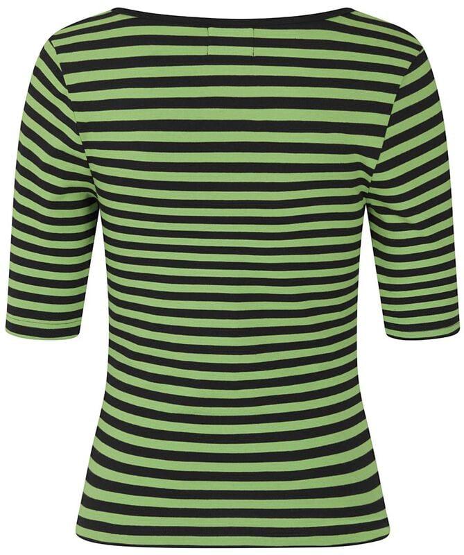 Rock Revival "Warlock Top" Long-sleeve Shirt Green-black By Hell Bunny